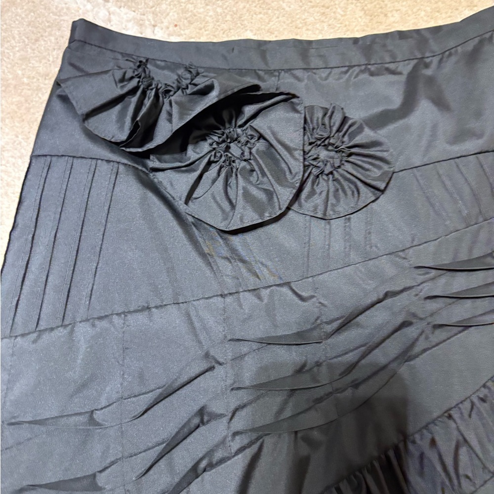 BCBGMaxAzria Black Ruffle Skirt - Picture 2 of 11
